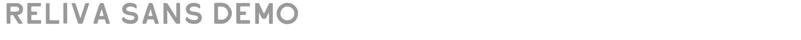 Reliva Sans font preview